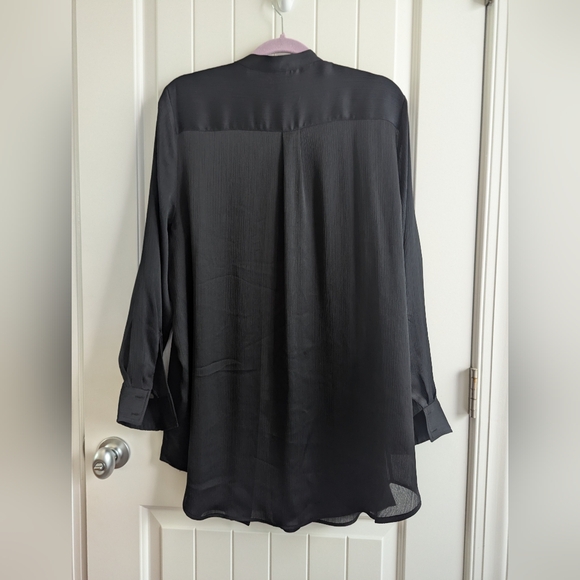 H&M Black Long Sleeve Blouse Sz XL - Picture 3 of 6